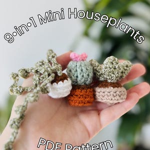 9·in·1 Mini Houseplants | PDF Crochet Pattern