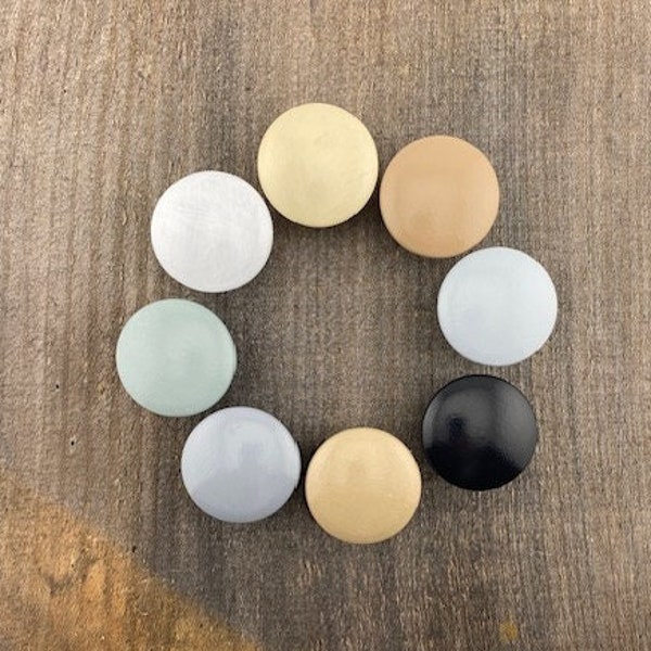 Solid Neutral Color Knobs, Custom painted children's knobs, Neutral dresser knobs, gray dresser pulls. Neutral nursery dresser knobs, tan