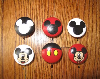 Customized Mickey Mouse Dresser Knobs Etsy