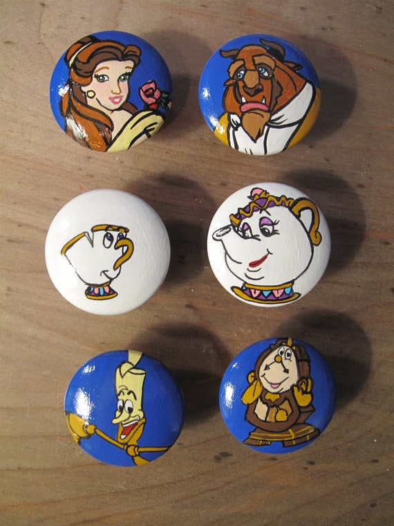 Beauty And The Beast Dresser Knobs Etsy