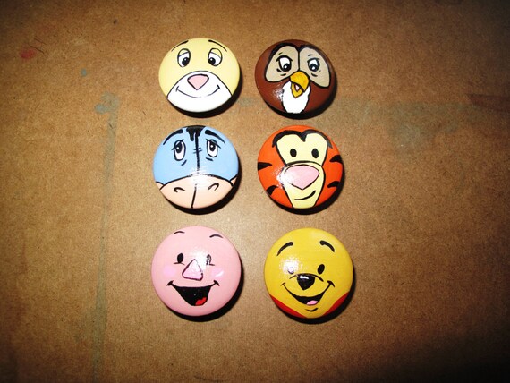 Winnie The Pooh Dresser Knobs Etsy