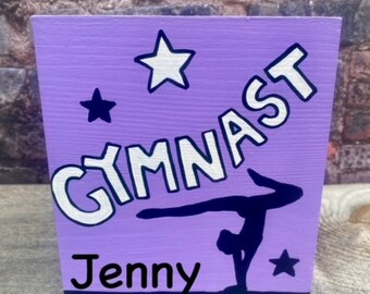 Gymnastics tissue box cover, girls tissue box, gymnastics, gymnast gifts, gymnastics decor, gym coach gifts, girls room decor