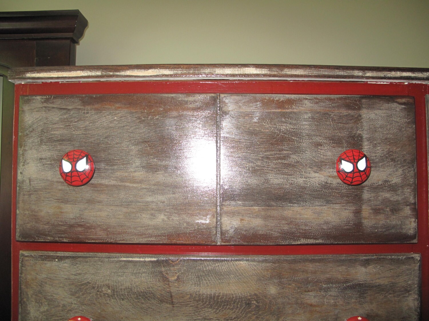 Spiderman Dresser Knob Etsy
