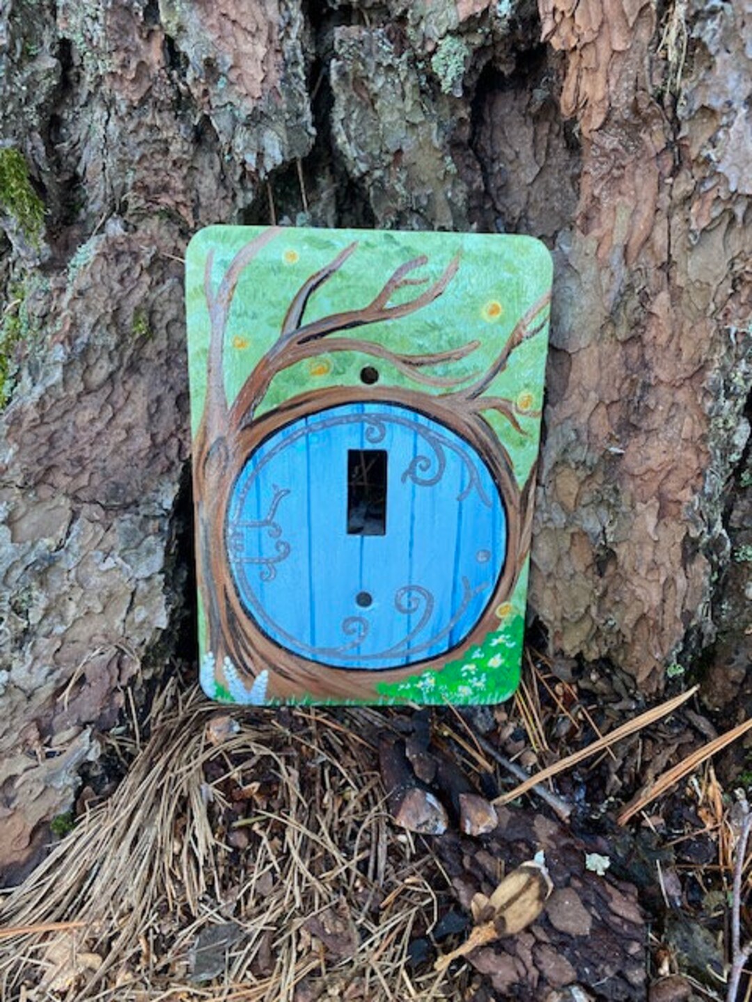 ヴィンテージ カバー ディズニー GLOWPLATE スイッチプレート 3セット Fairy Door Switch Plate, Fairy Door Light Switch Cover , Fantasy