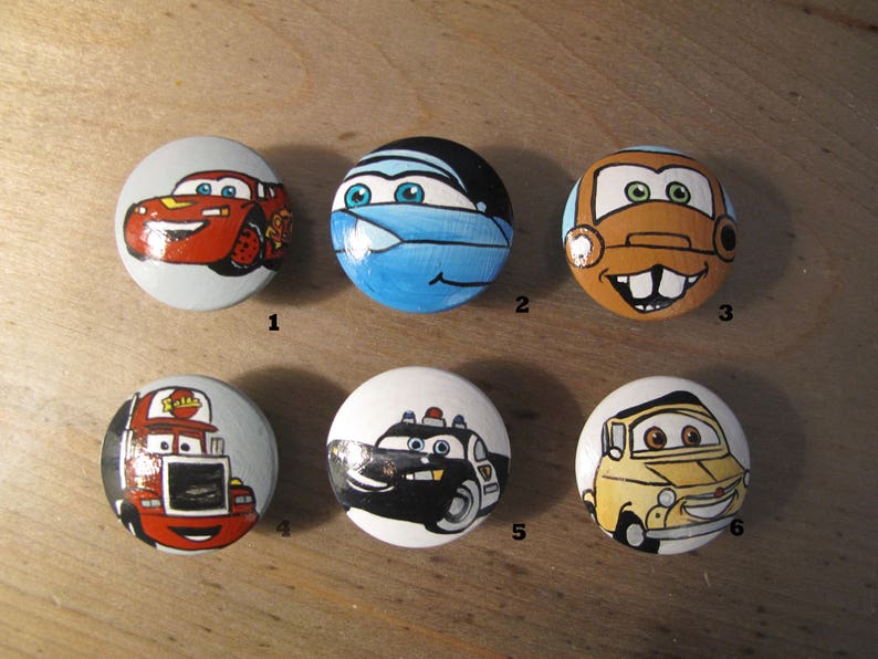 Cars Dresser Knob Etsy