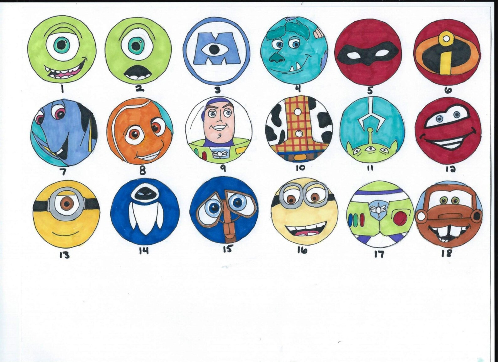 Disney Pixar and Toy Story Dresser Knobs Etsy