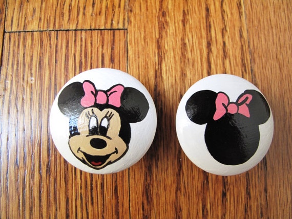 Customized Minnie Mouse Dresser Knobs Etsy