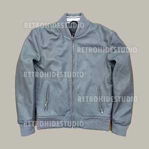 Vintage Grey Café Racer Biker Jacket – Men’s Motorcycle Leather Riding Gear – Slim Fit Retro Moto Jacket – Stylish Fashion Outerwear