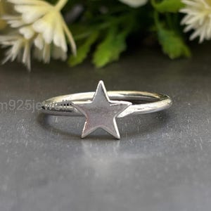 Extra Tiny Little Star Skinny Ring Star Ring, Chunky Star Ring, Astronomy Ring Celestial Ring, Dainty Star Ring, Everyday Ring Star Jewelry
