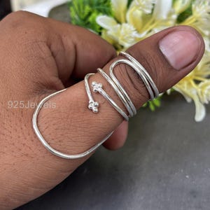 Sterling Silver Thumb Splint Ring: EDS Arthritis Knuckle Support