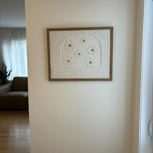 Unique Wall Decor | Textured Plaster Canvas | Custom Minimalist Art