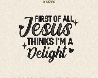 Jesus Machine Embroidery Design, Christian Faith Script Pattern, Bible Verse Stitch File DST PES