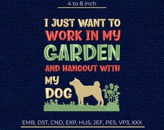 Dog Machine Embroidery Design, Shiba Inu Pattern, Animal Stitch Machine File DST PES EMB