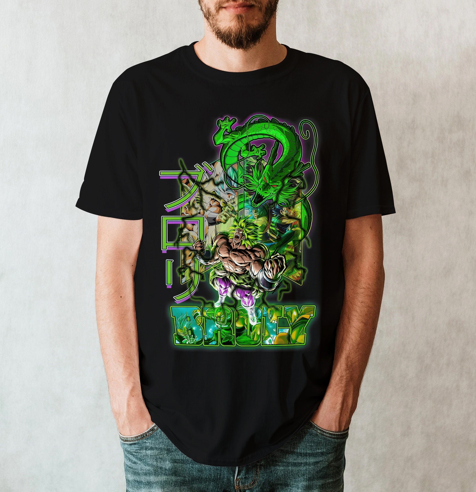 Discover Broly Vintage Dragon Ball Super Hero DBZ Shirt