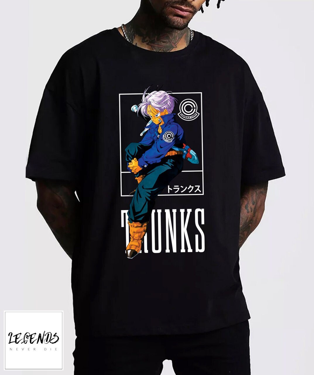 Discover Trunks Blue Super Attack DBZ Shirt, Trunks Super Saiyan Vintage 80s 90s Dragon Ball Z Anime