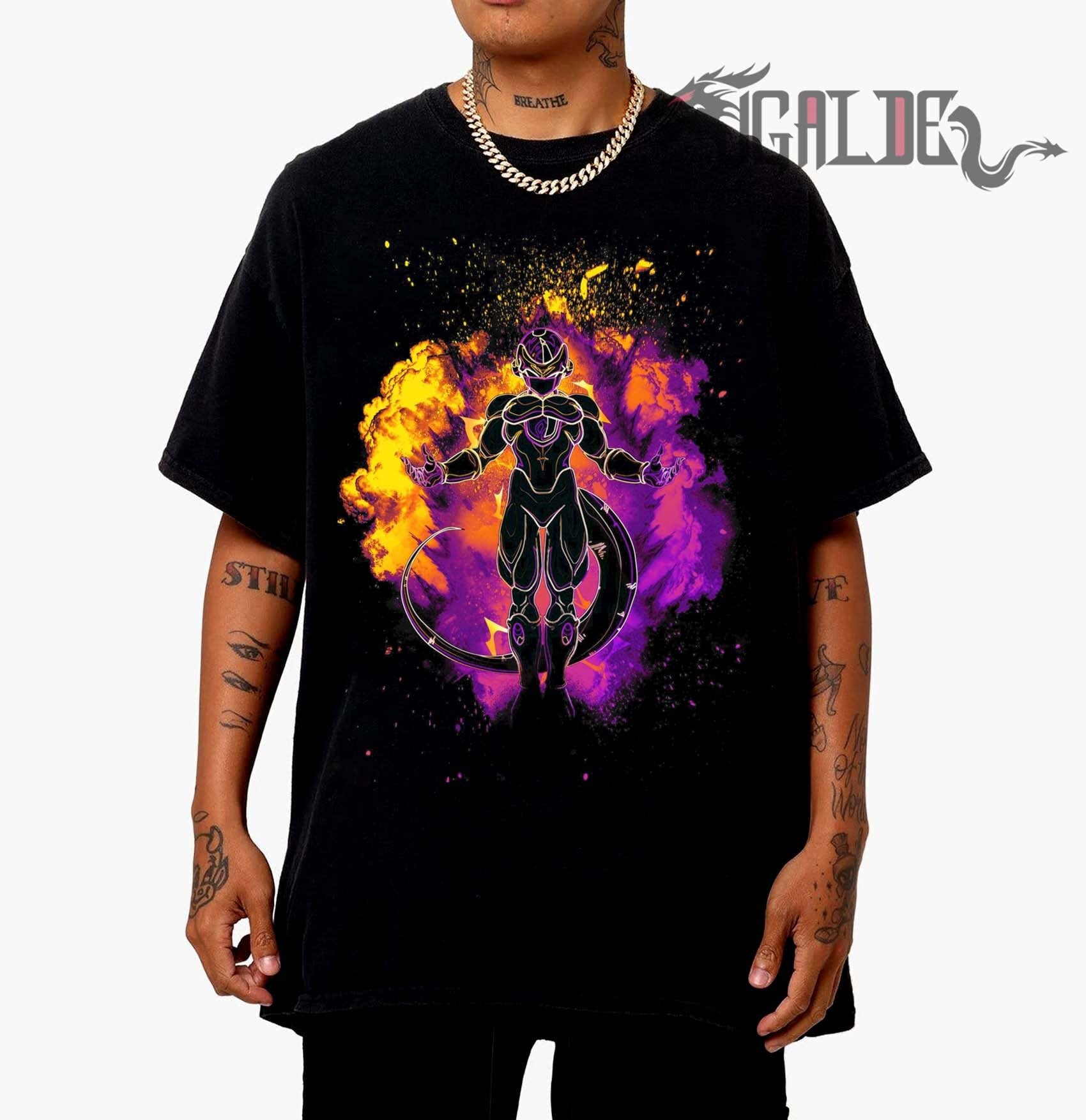 Discover Frieza Golden Dragon Ball Vintage T Shirt