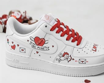 Valentine’s Day Custom Air Force 1 Shoes | Valentines Gift for Him & Her