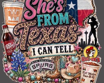 Ella es de Texas, puedo decirlo PNG Porta credenciales PNG Porta credenciales Topper Spurs