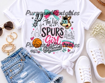 ¡Vamos Spurs! ¡Vamos PNG! Chica de la fiesta de los Spurs