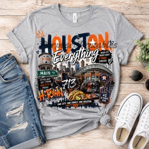 Houston Everything PNG, Htown-skjortadesign, Astros-fangrafik, sublimering av City Pride, urban streetwear PNG, Houston Texas-present