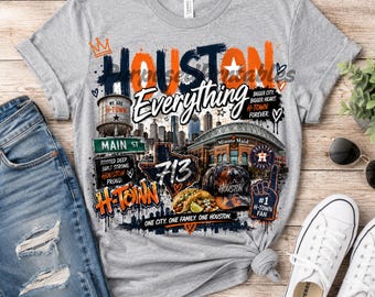 Todo sobre Houston PNG, Diseño de camiseta de Htown, Camiseta gráfica para fanáticos de los Astros, Sublimación de orgullo de la ciudad, Ropa urbana PNG, Regalo de Houston, Texas