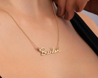 14k Gold Script Name Necklace – Personalized Heirloom Jewelry