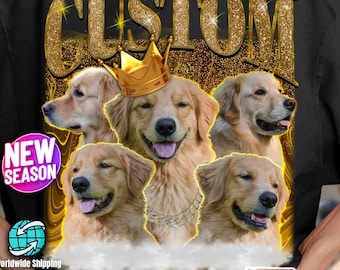 Custom Your Gift Tee with Music, Custom Photo + Name Comfort Shirt, Bootleg rap shirt, Birthday gift idea for him - for her - for your pet