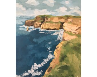 Ireland- Modern Wall Art  seascape painting Decor glicee art PRINT