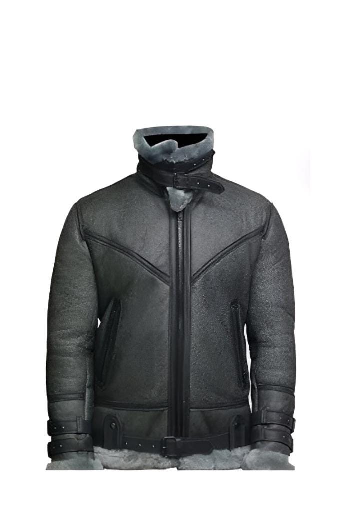 メンズグレーファーボンバージャケット – スタイリッシュな冬アウター