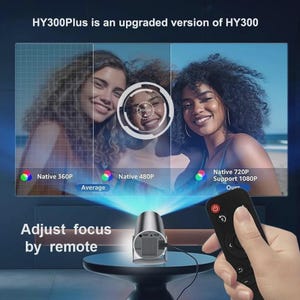 HY300 Pro LED Projector Android 11 - 720P HD, 4K, Support, Wifi, Cinema