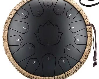 Tamburo a lingua d'acciaio nero