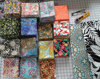 Moda Scrap Bag and Moda Wool Scrap Bag Bundle with PatternScrap Happy