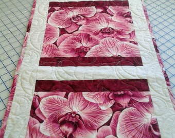 BIG BLOOMS,  Table Runners, Dresser Scarf, Tiny House, Apartments, Condo, Small Space Decor, Party Decorations, Wall Hangings
