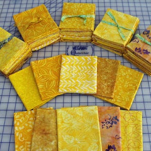 Java BATIK Hand Dye Fat Quarters CITRUS colors