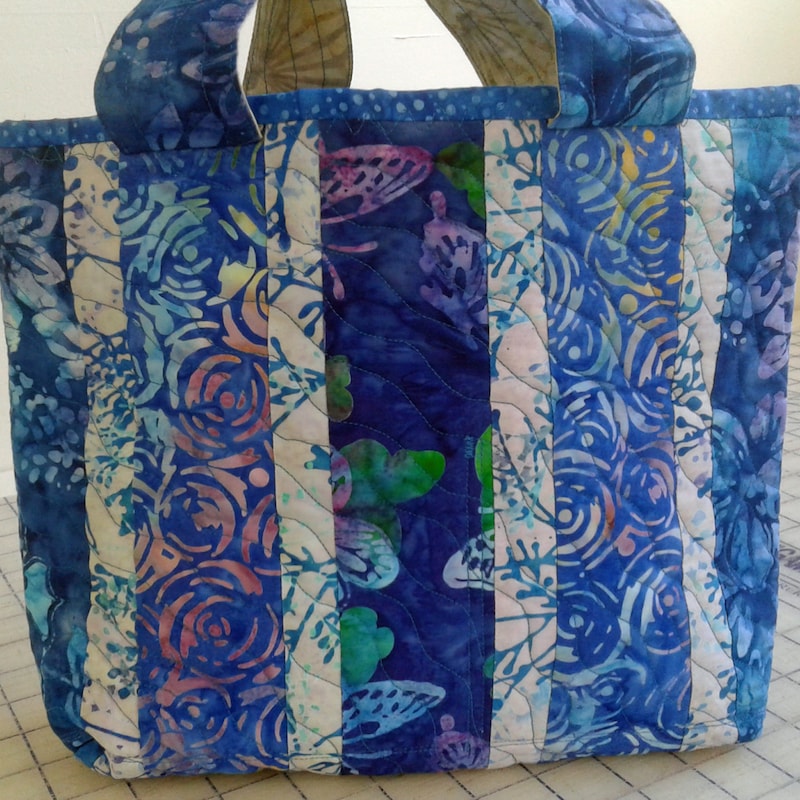 Quilted Tote Bag 17x18