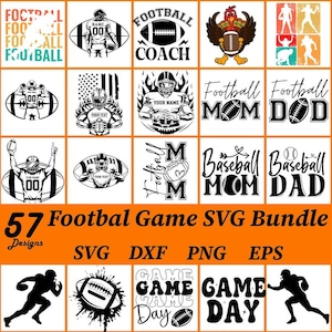 Lustiges Football Spiel Tag SVG Bundle für Cricut - Digital Download Pack