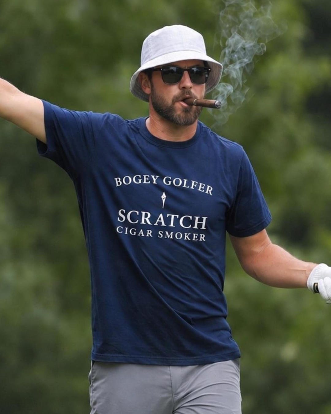 Bogey Golfer Scratch Cigar Smoker Funny T-shirt | Stogies & Golf ...