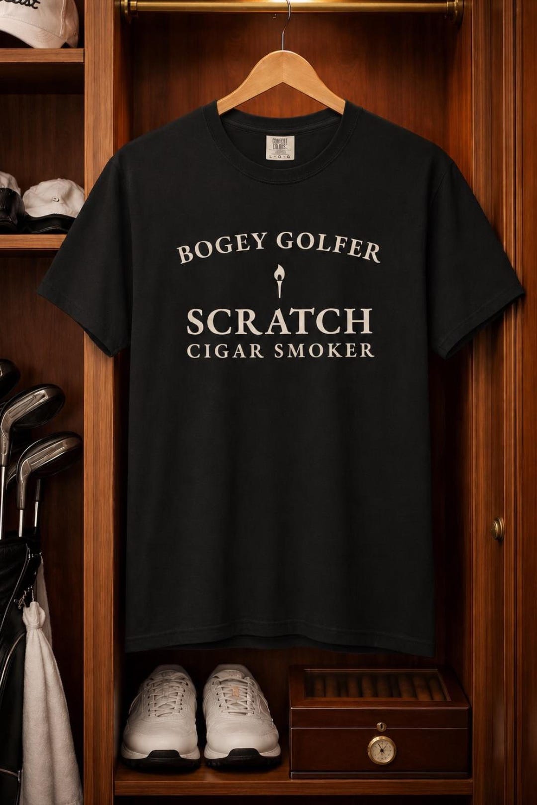 Bogey Golfer Scratch Cigar Smoker Funny T-shirt | Stogies & Golf ...