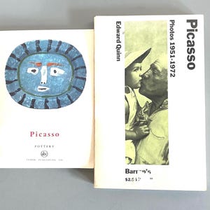 Picasso art books, 2 paperbacks,‘Picasso Pottery’ by George Ramie 1962 and ‘Picasso Photos 1951 to 1972’ by Edward Quinn