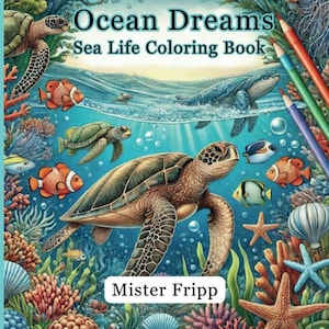 Ocean Dreams Sea Life Coloring Book