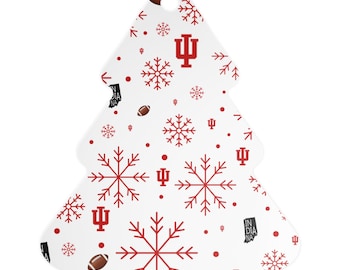 IU Football Metal Ornament