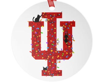 Indiana Cat Ornament