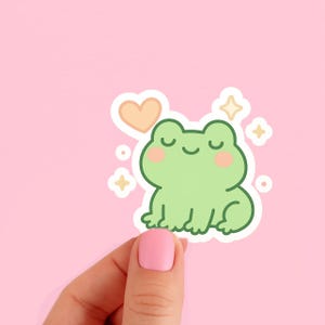 Adorable Frog Lover Vinyl Stickers | Cute Aesthetic Laptop Sticker