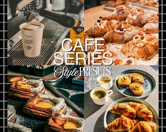 10 Cafe Mobile Lightroom Presets | Coffee Shop Presets | Warm Brown Aesthetic | Photo Filters | Instagram Presets | Lightroom Mobile