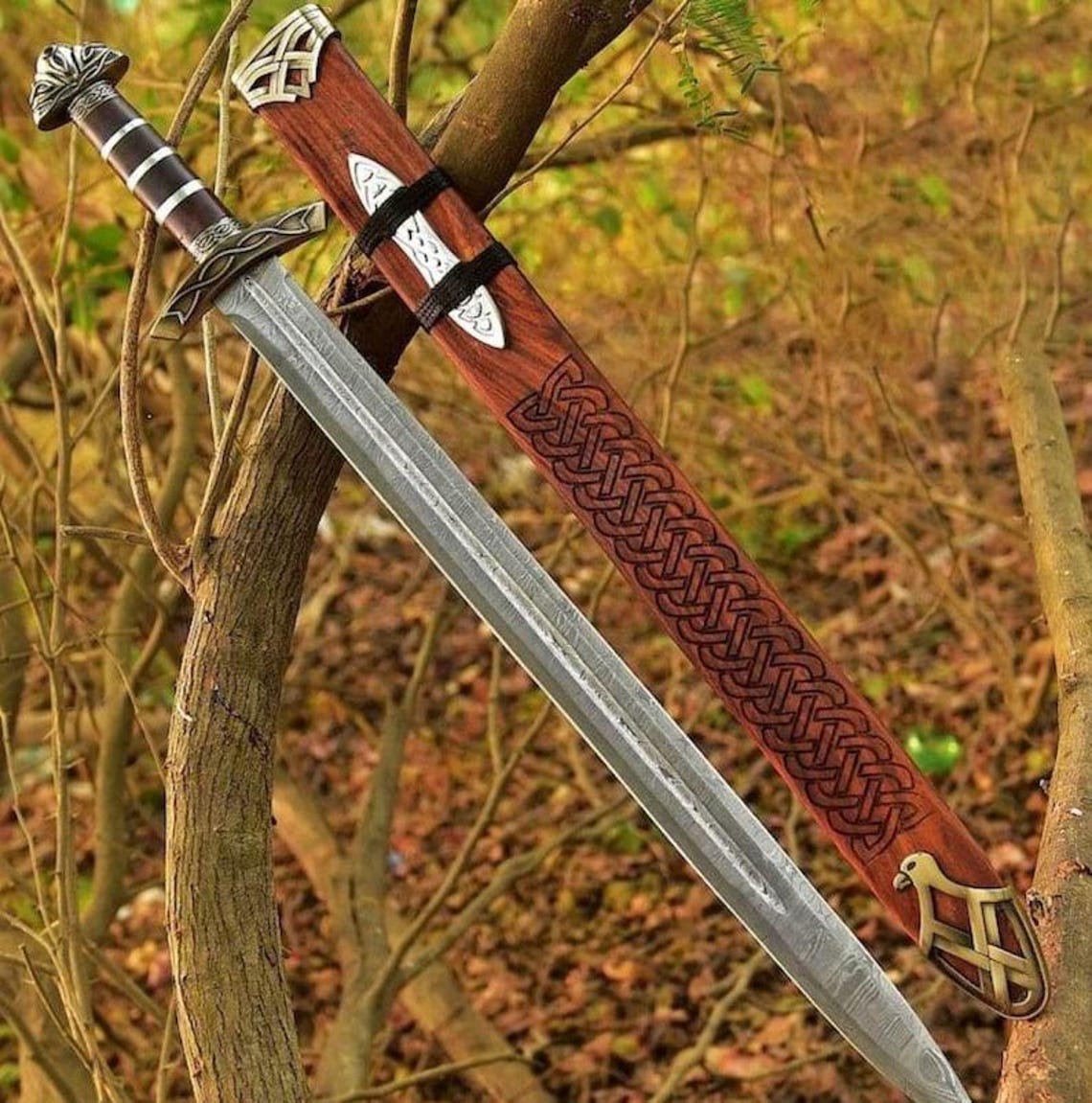 Handmade King Ragnar Lothbrok Viking Sword Handcrafted Authentic