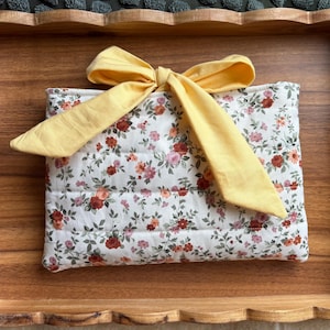 Handmade Cotton Book Sleeve | Padded Book Cover for Hardcover & Paperback | Custom Embroidery Option | Gift for Book Lovers
