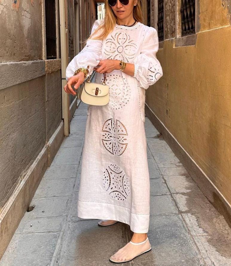 ukrainian embroidered dress for sale Ethnic embroidered White tunic dress boho Ukrainian Vyshyvanka S / White / Knee