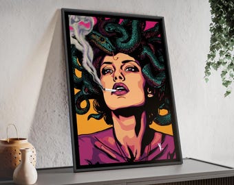 Medusa Art Print | Modern Greek Mythology Illustration | Fantasy Feminine Wall Decor