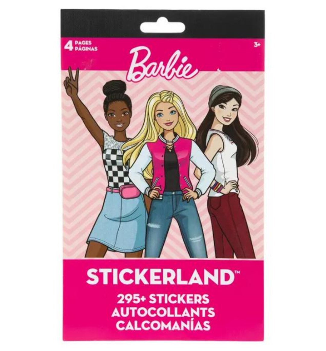 4 Sheets (licensed) Barbie Stickers, Scrapbooking, Crafts, Planner, for ...