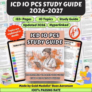 ICD-10-PCS Study Guide 2026–2027 – Medical Coding Exam Prep (Digital Download)